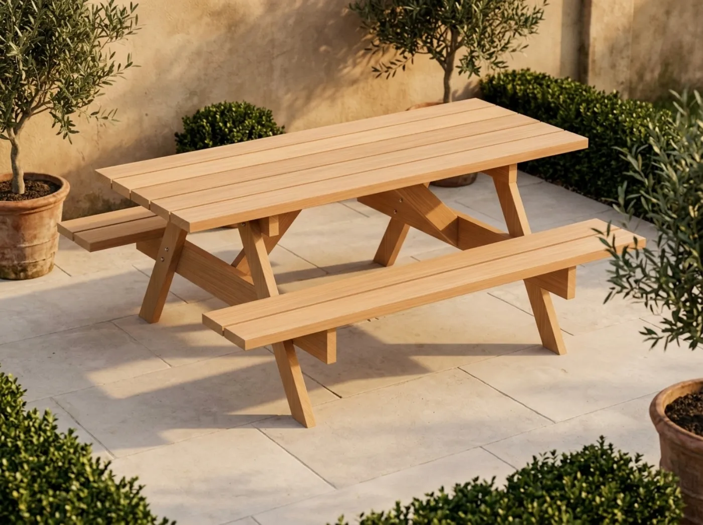 The Long Table Picnic Set: the long farmhouse picnic table